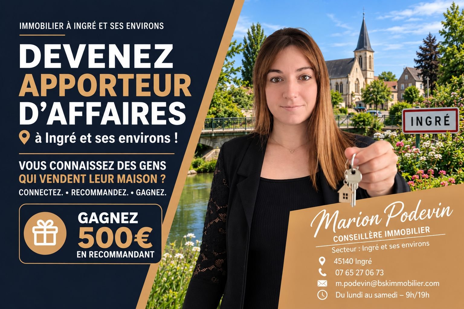 Devenez apporteur d'affaires immobilier à Ingré