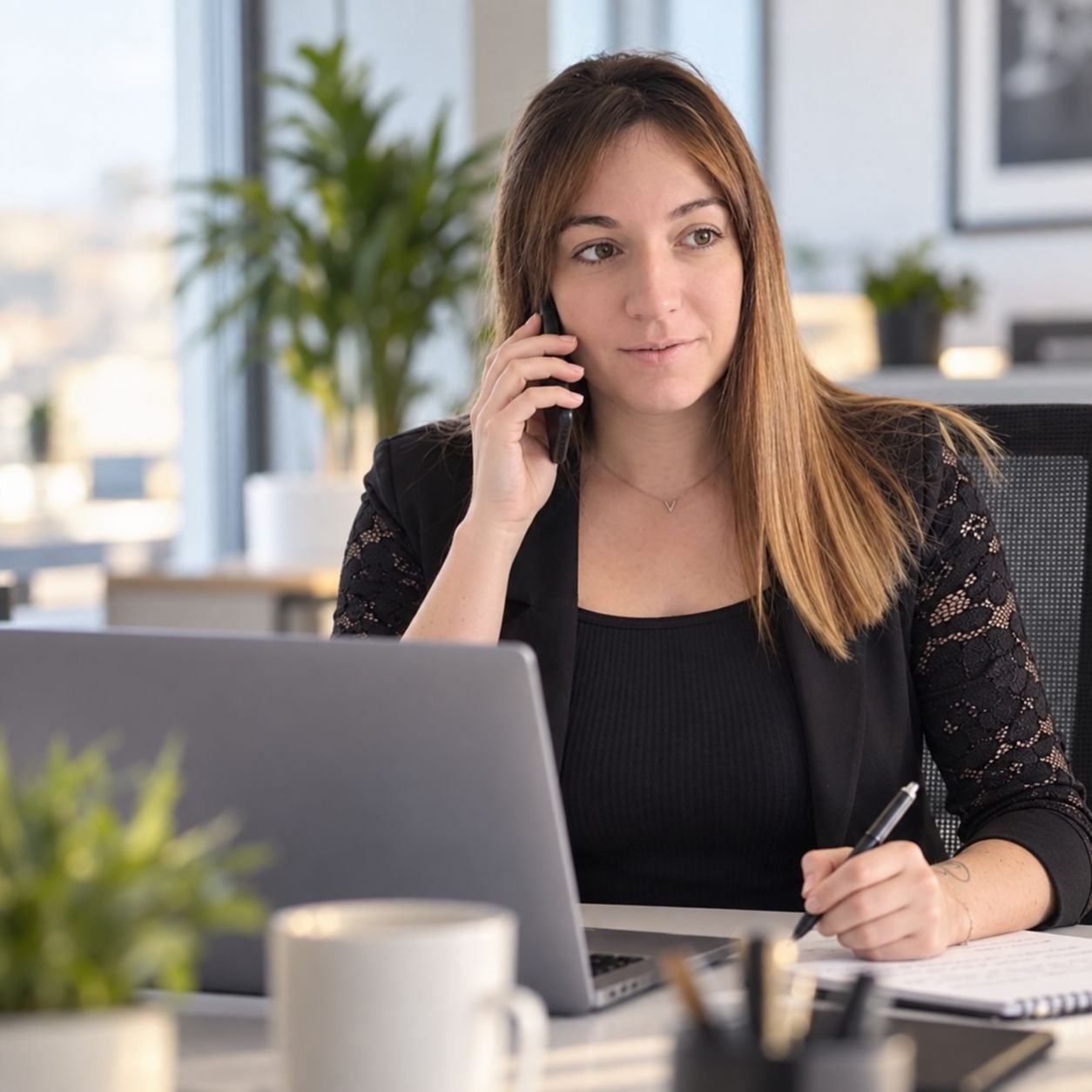 Marion Podevin et son équipe de conseillers immobiliers à Ingré